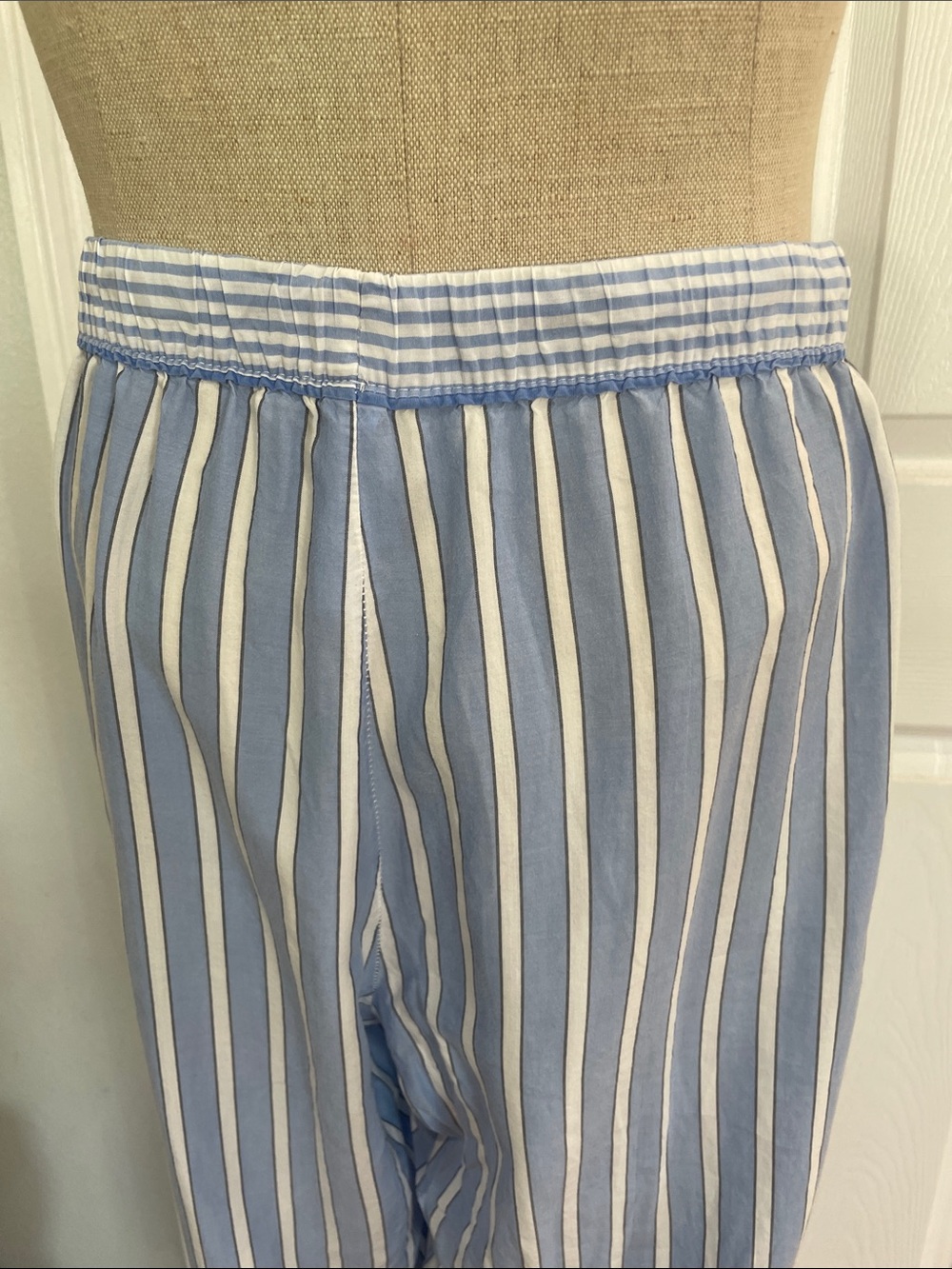 Stars Above Striped simply cool fabric sleepwear Pajama Set blue white women’s L - Picture 14 of 16